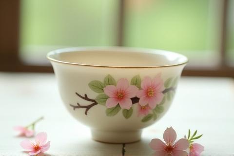春の息吹 茶碗