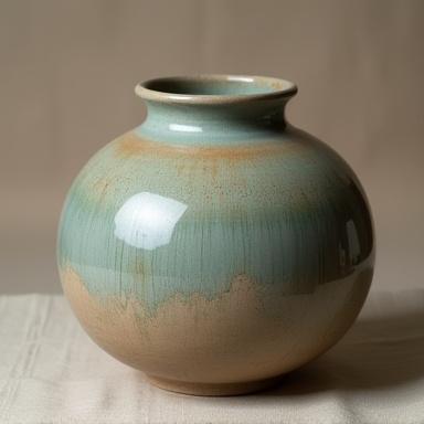 薪窯で焼かれたような自然な木の灰釉の素朴な器