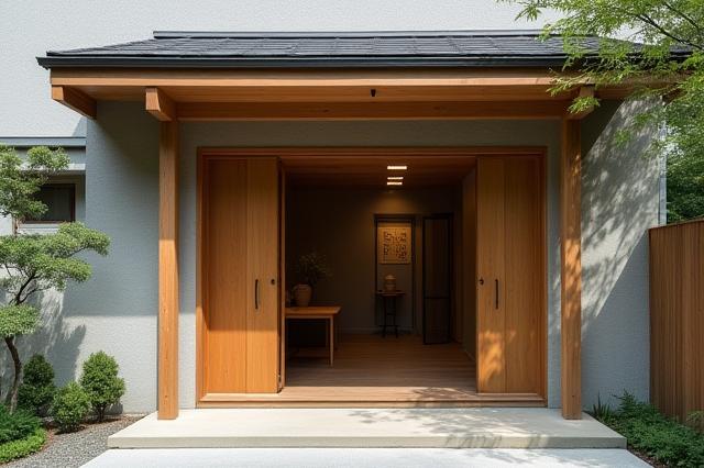 Kisetsu Ceramicsのスタジオ外観、モダンな日本の建築